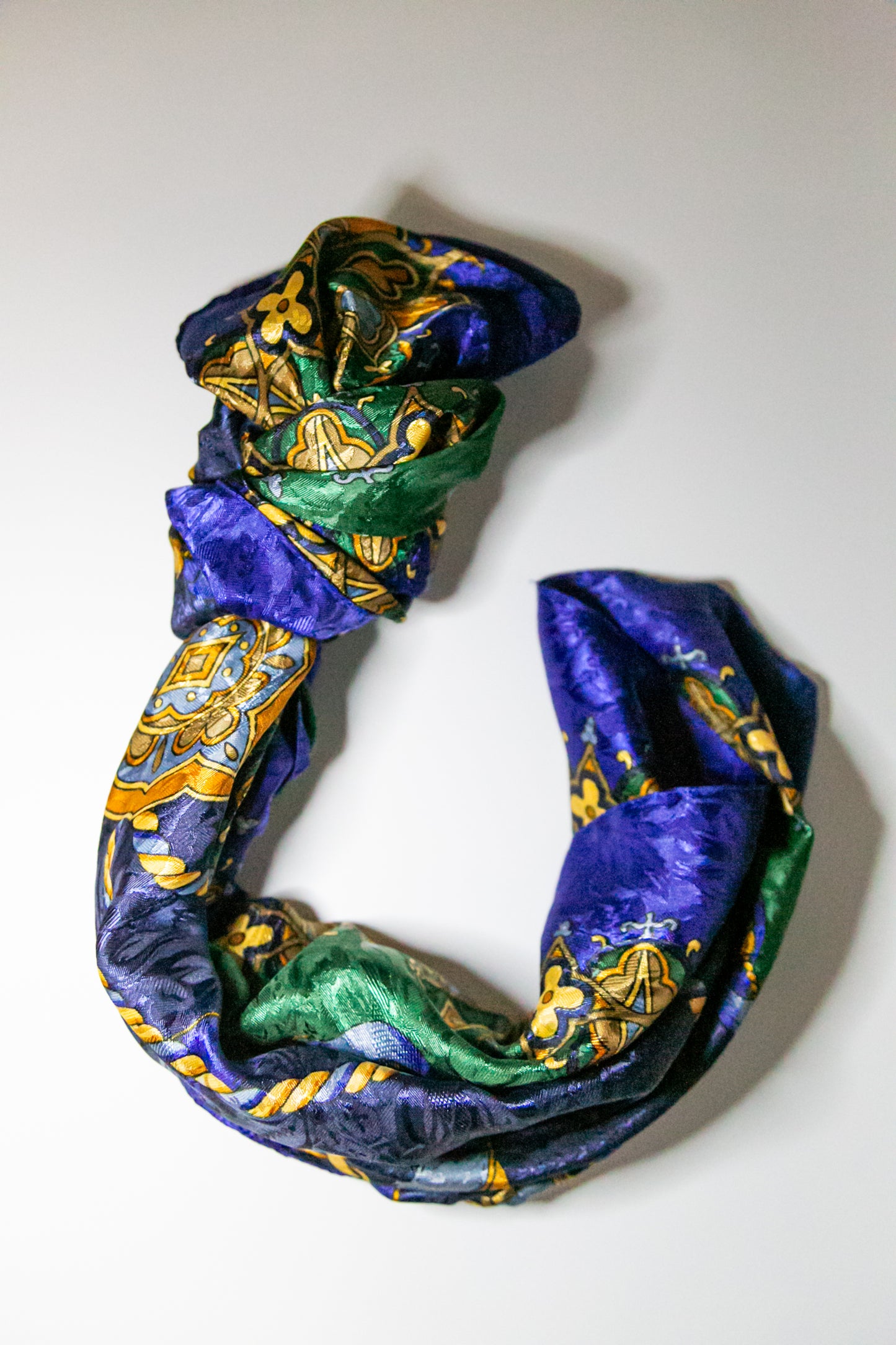 Pier Olivier Paris Scarf - Blue & Gold, Square