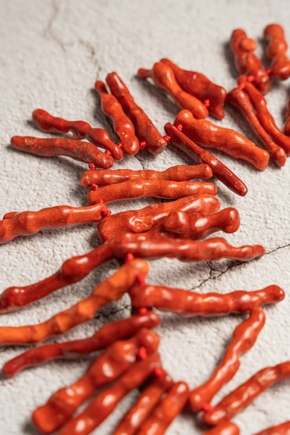 Vintage Hand-Strung Coral Necklace