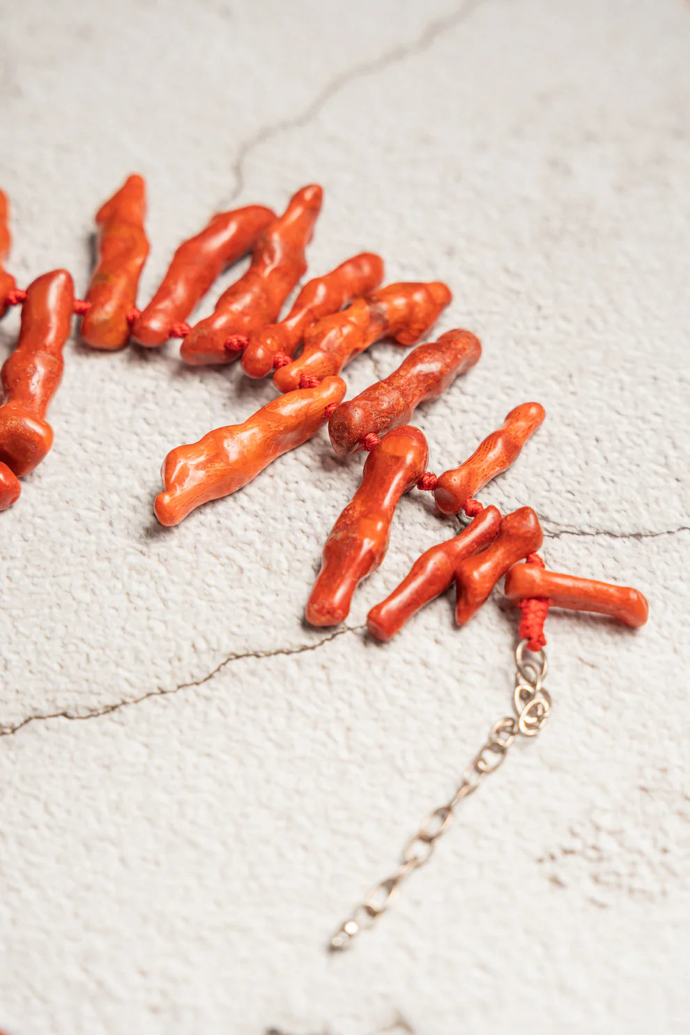 Vintage Hand-Strung Coral Necklace