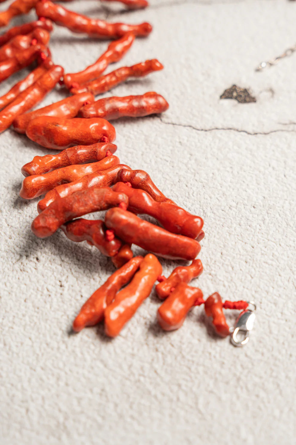 Vintage Hand-Strung Coral Necklace