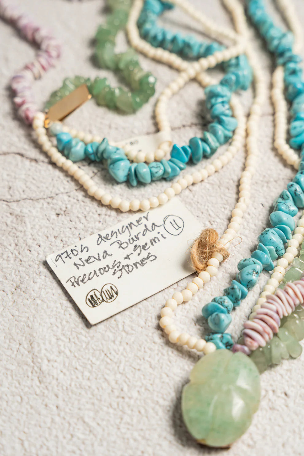 Turquoise and Crystal Necklace – Handmade by Neva Burba