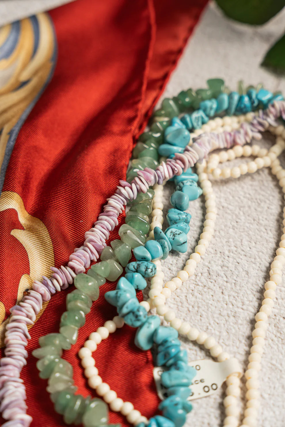 Turquoise and Crystal Necklace – Handmade by Neva Burba